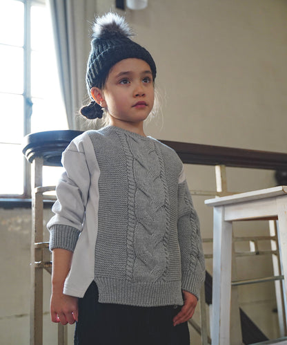 Pile and Knit Docking Pullover