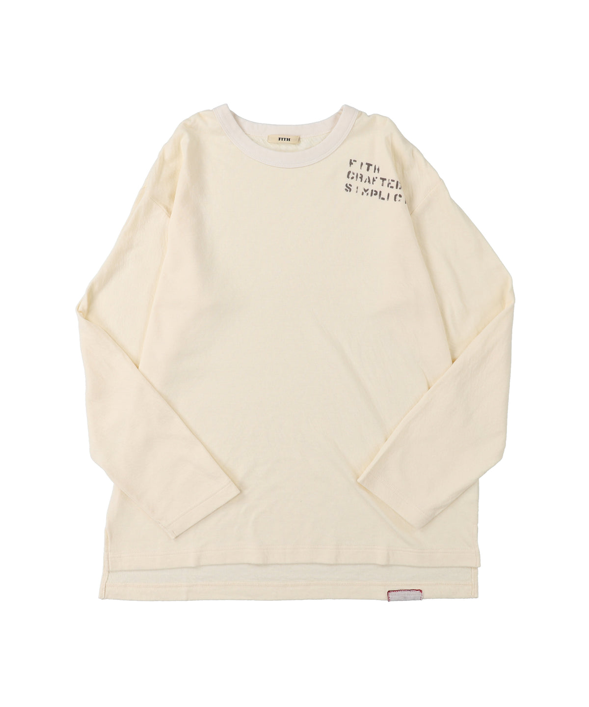 Feather Knit Double Cloth L/S Tee(LADIES)