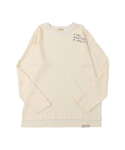 Feather Knit Double Cloth L/S Tee(LADIES)