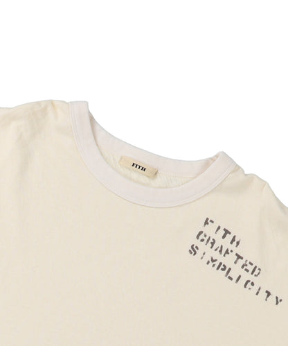 Feather Knit Double Cloth L/S Tee(LADIES)