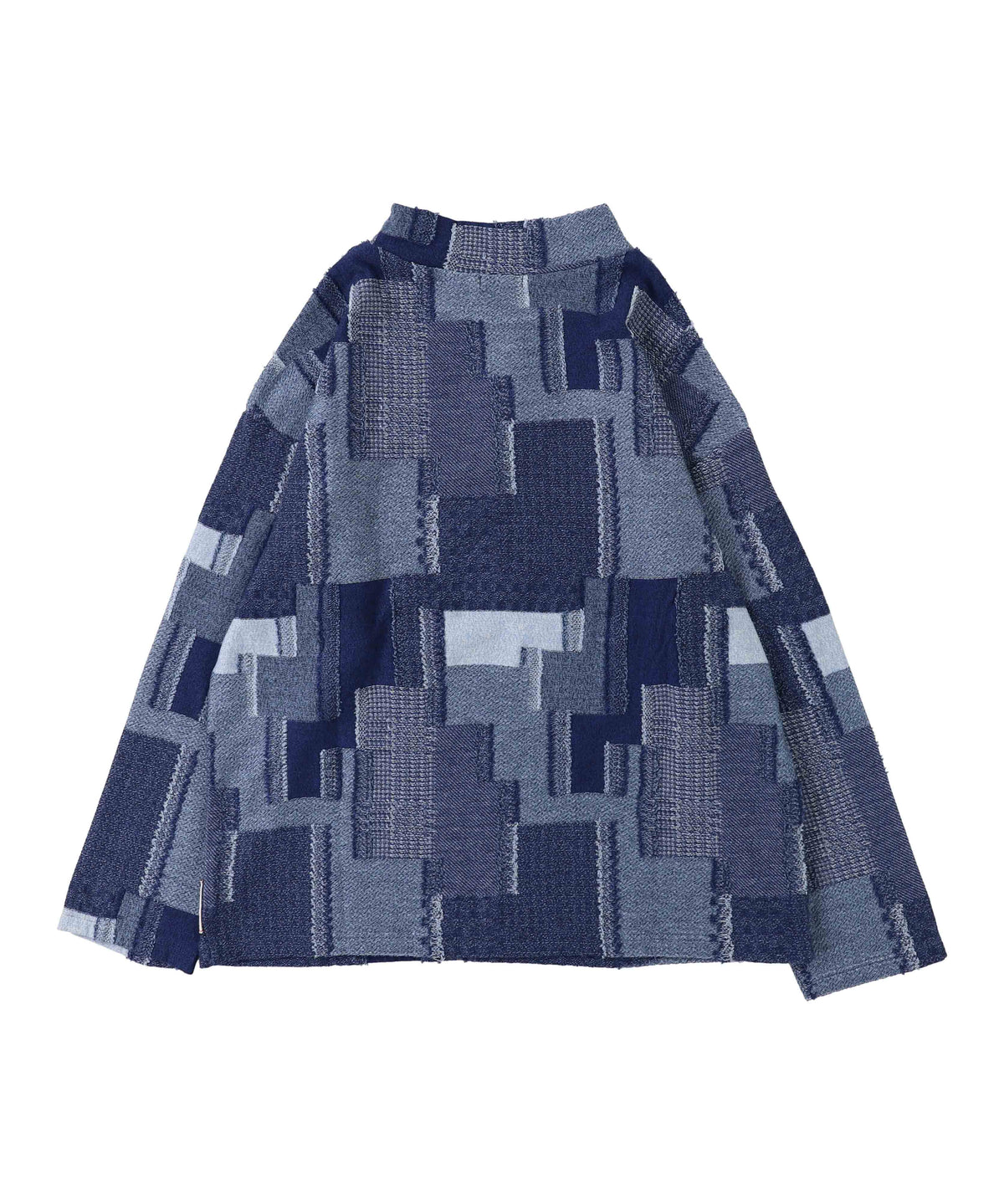 Patchwork Mockneck Tee(LADIES)