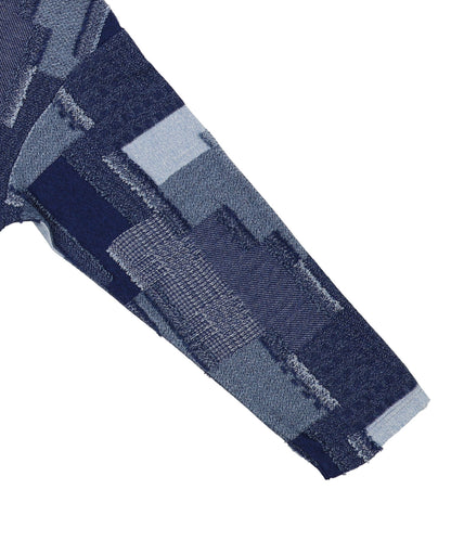Patchwork Mockneck Tee(LADIES)