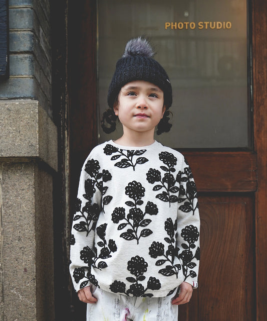 Floral Velore Jacquard Pullover