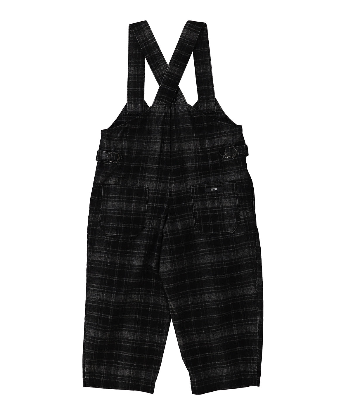 Black Corduroy Salopette Pants(LADIES)