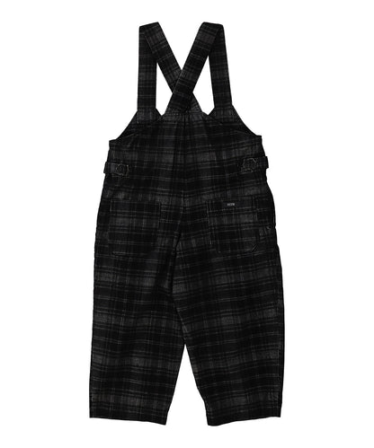Black Corduroy Salopette Pants(LADIES)