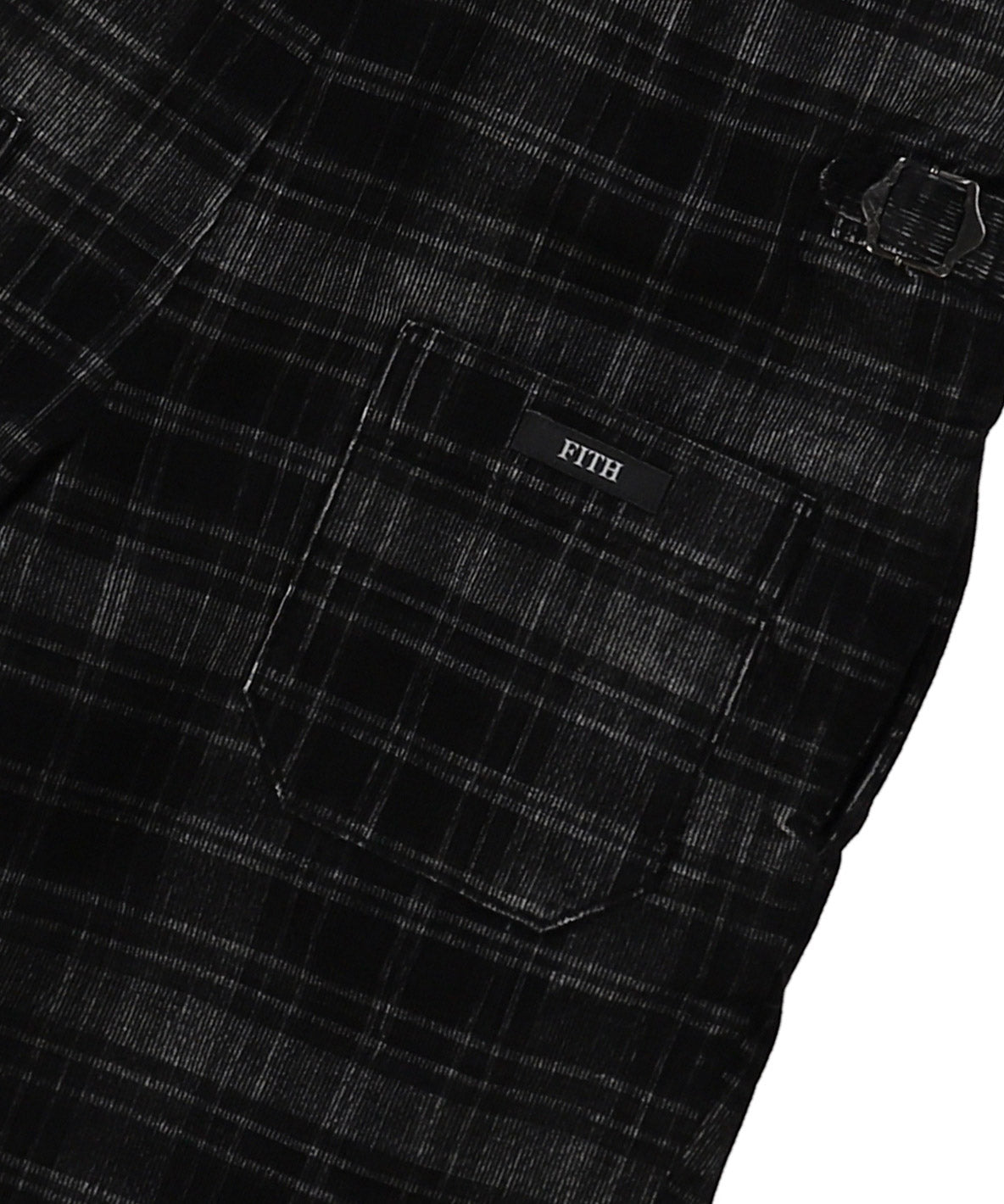 Black Corduroy Salopette Pants