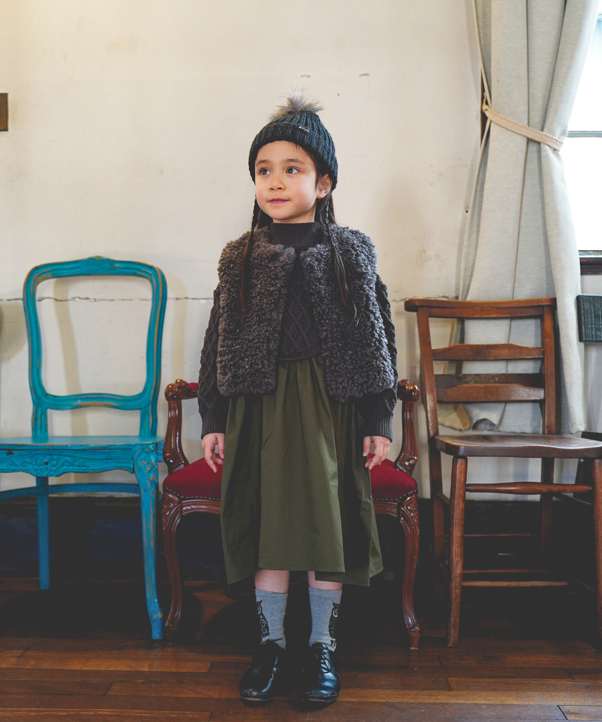 Woven and Knit Dress