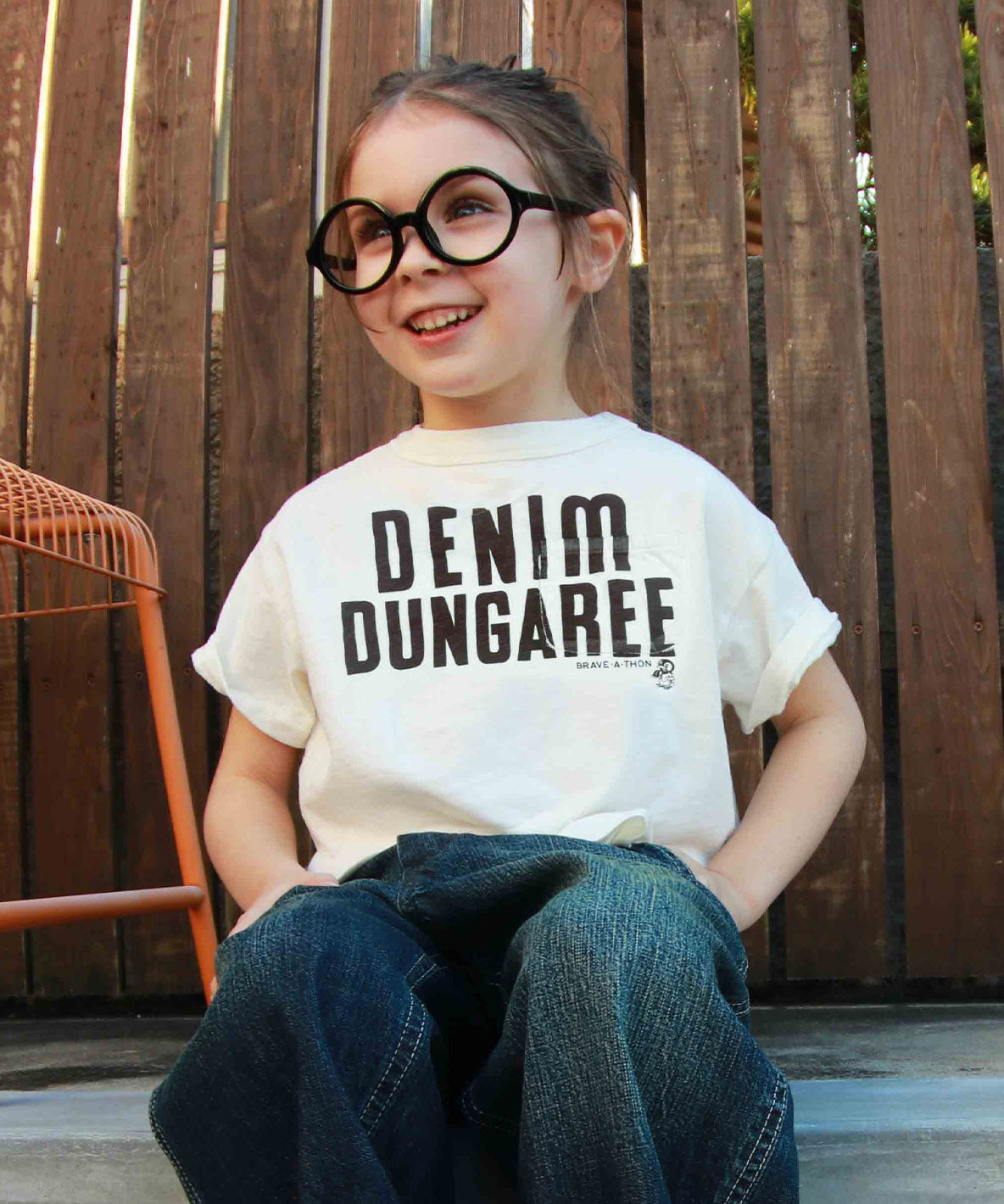 DENIM DUNGAREE Tee