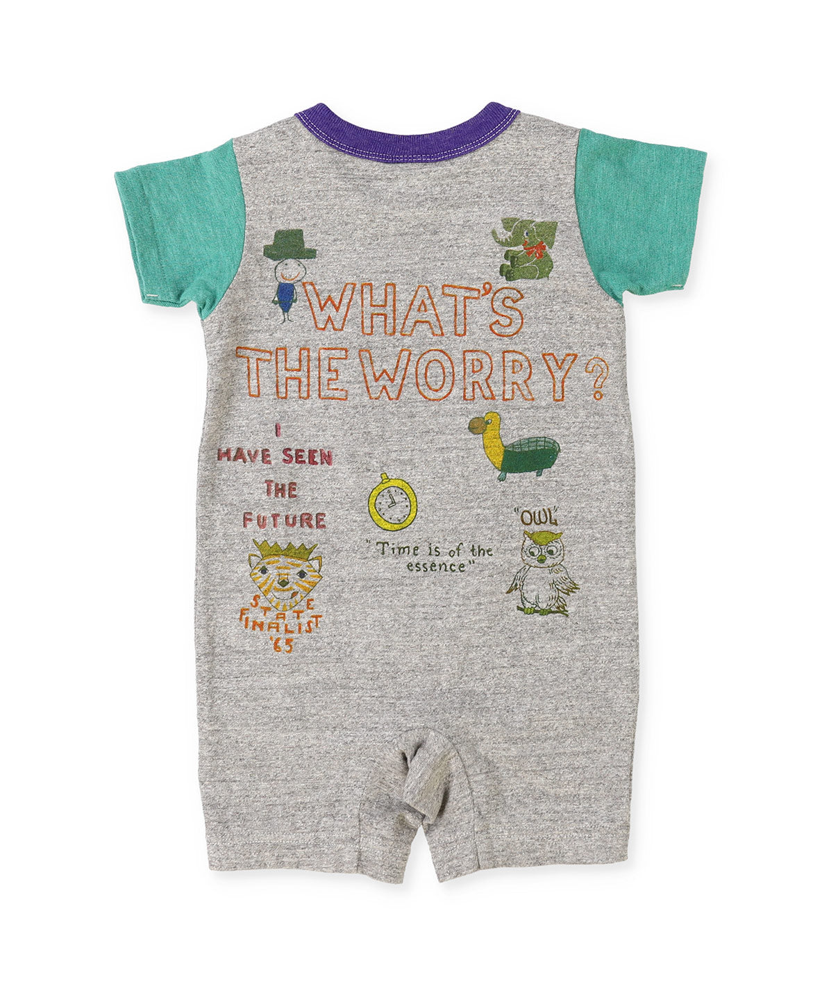 Cotton Jersey PENGUIN Baby Rompers