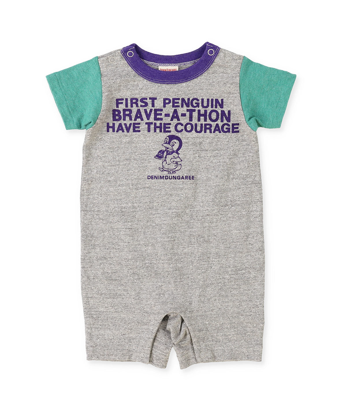 Cotton Jersey PENGUIN Baby Rompers