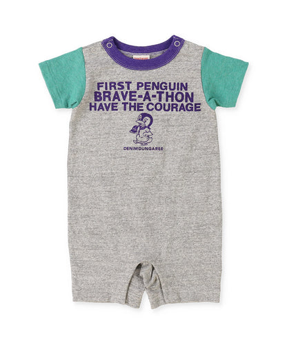 Cotton Jersey PENGUIN Baby Rompers