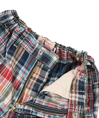 Double-weave Patchwork Shorts