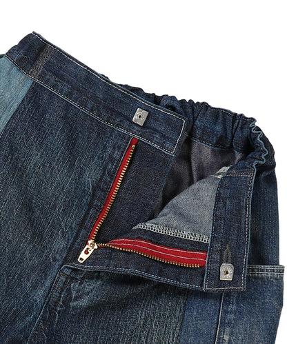 8oz Denim Switching Design Pants