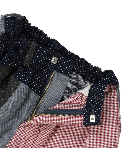 Indigo Houndstooth Shorts