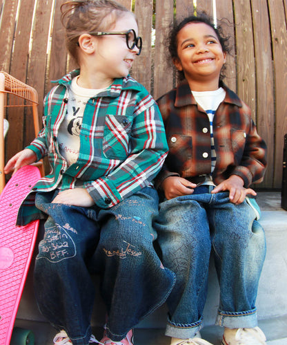 Uneven Plaid Shirt