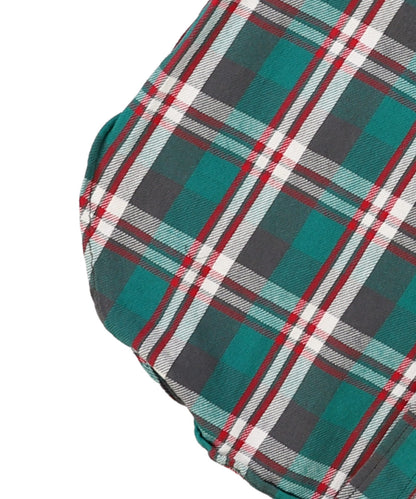 Uneven Plaid Shirt(LADIES)