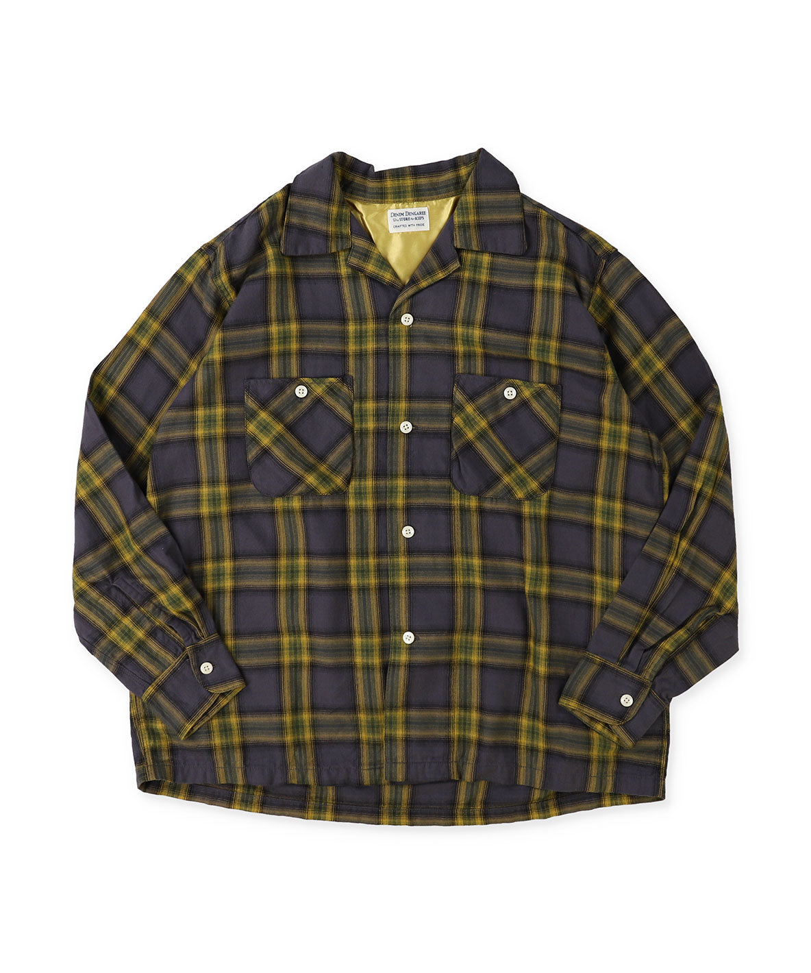 Ombre Viyella Open Collar Shirt(LADIES)