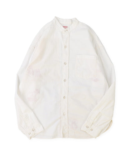 Chambray Remake Collarless Shirt(LADIES)