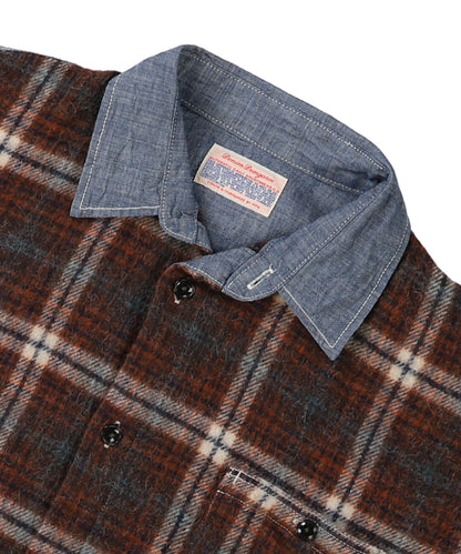Shaggy Plaid Remake Shirt(LADIES)