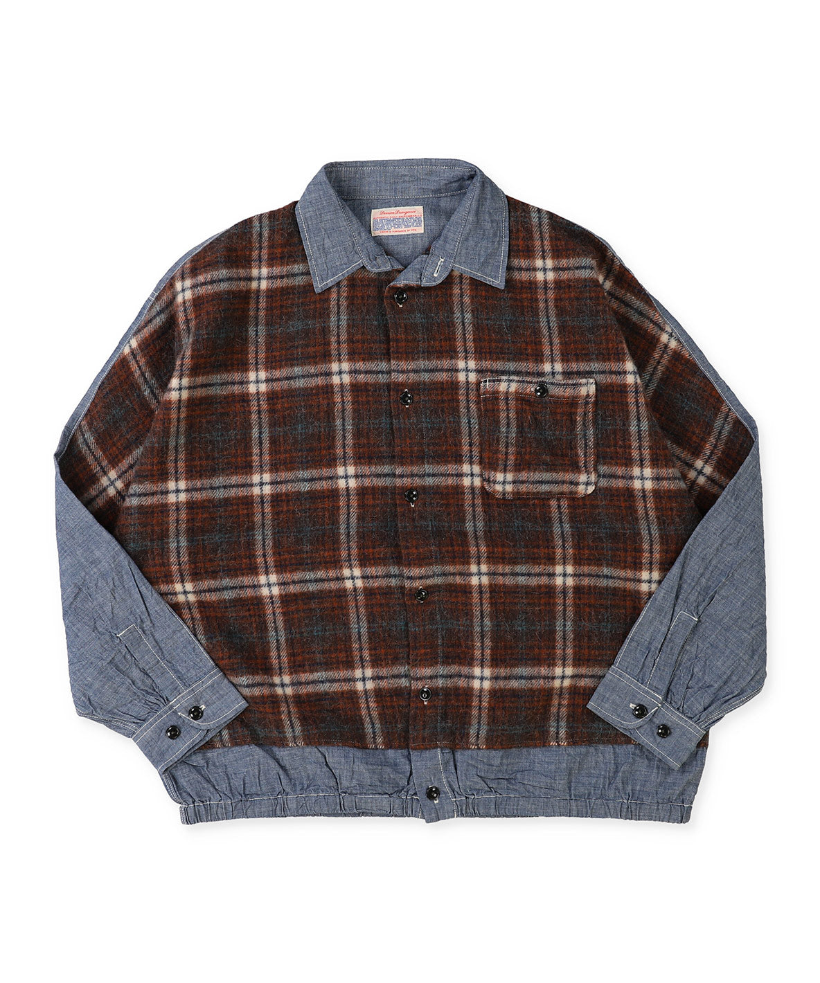 Shaggy Plaid Remake Shirt(LADIES)