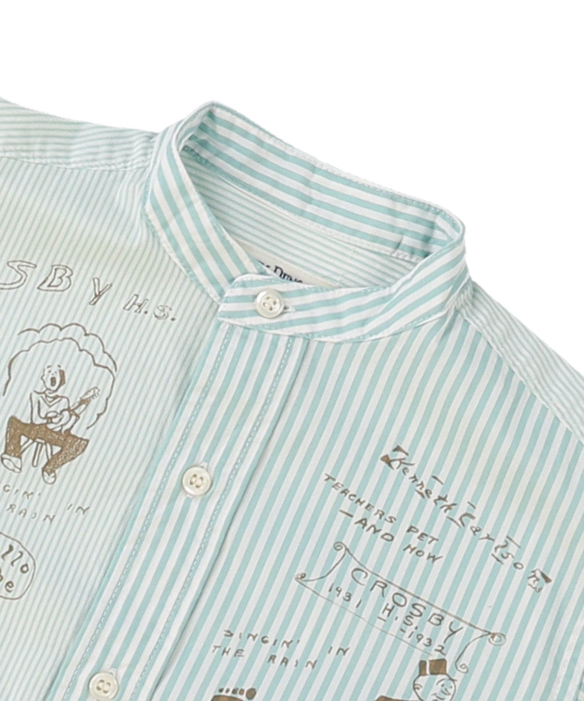 London Striped Broadcloth Scribble Shirt