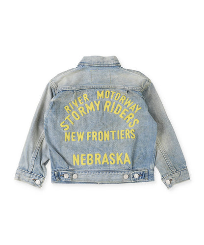 Air Denim Embroidery Jacket