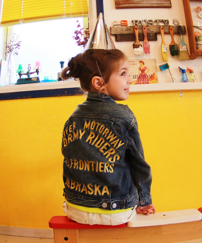 Air Denim Embroidery Jacket