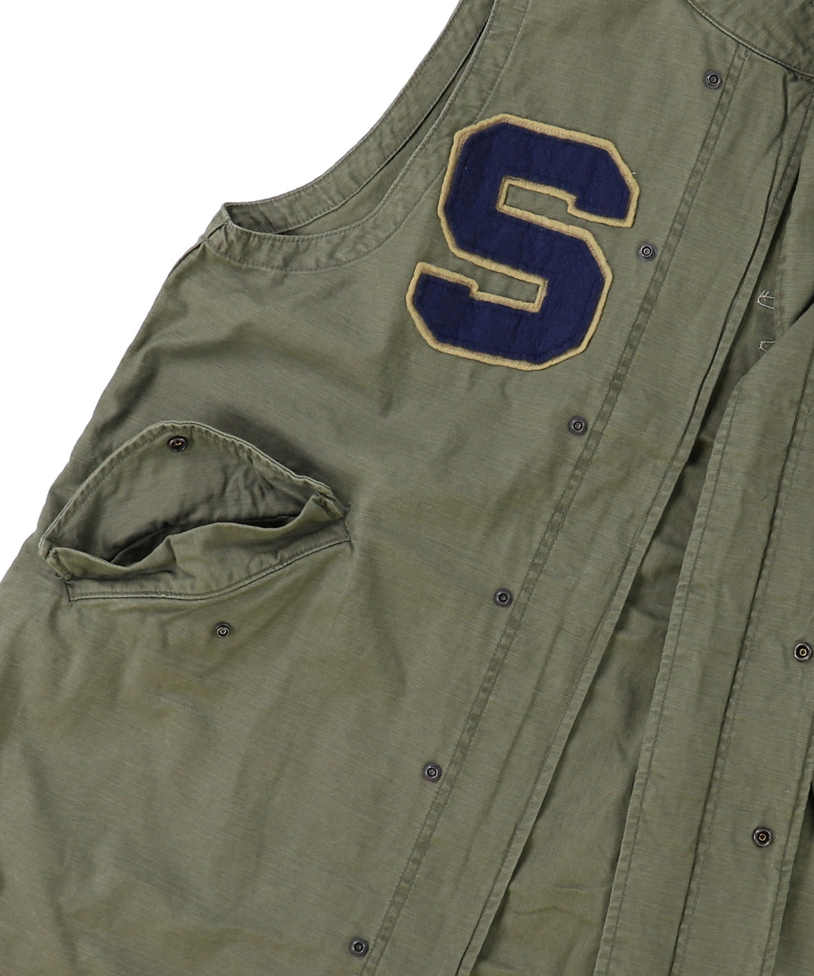 Back Satin Mods Remake Vest(LADIES)