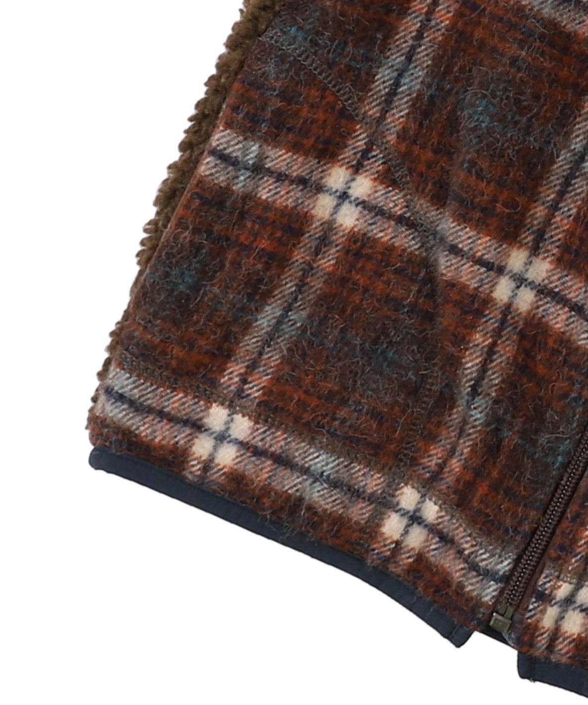 Shaggy Plaid Vest