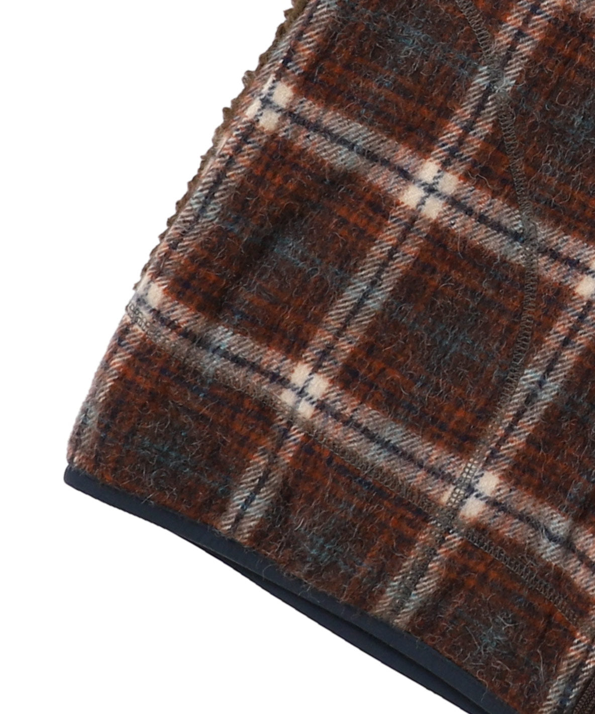 Shaggy Plaid Vest(LADIES)
