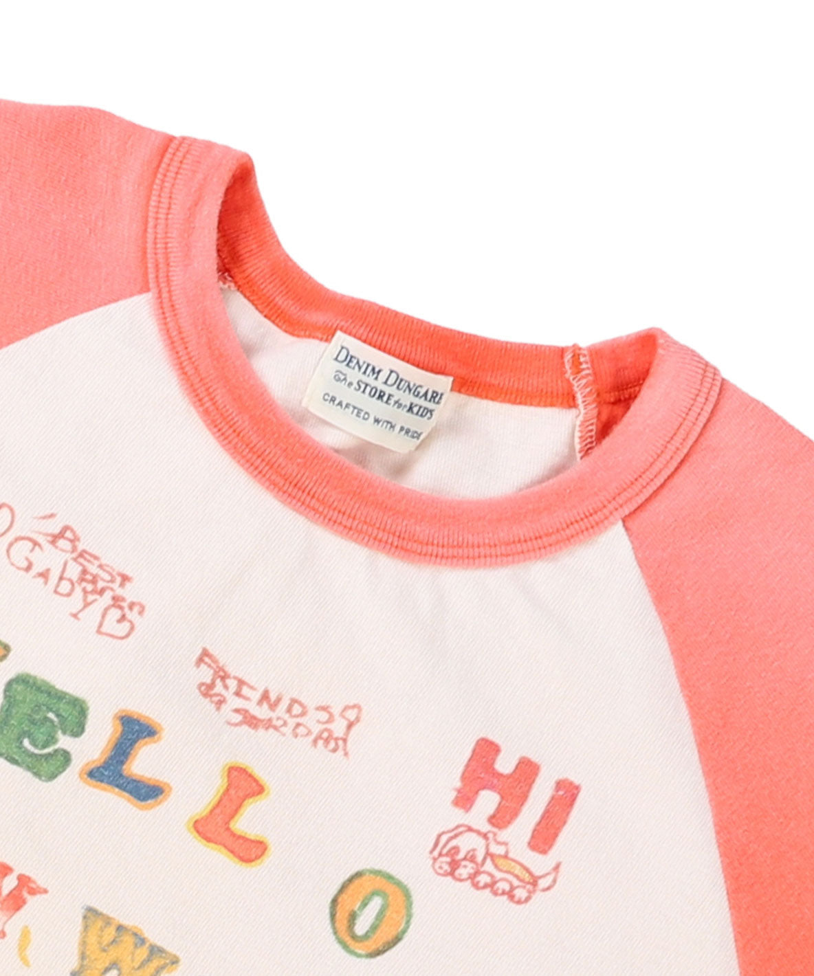 Vintage Cotton Jersey HELLO Long Sleeve Tee(LADIES)