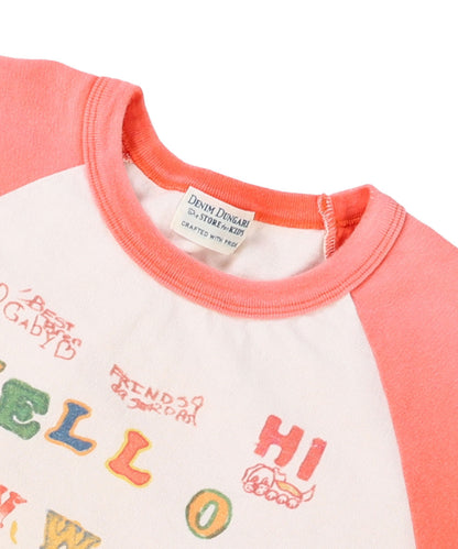 Vintage Cotton Jersey HELLO Long Sleeve Tee(LADIES)