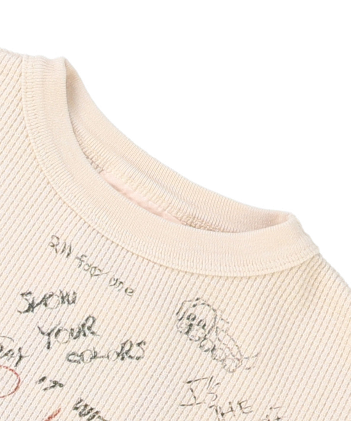 Waffle Scribble Long Sleeve Tee