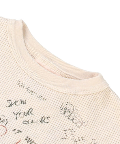 Waffle Scribble Long Sleeve Tee