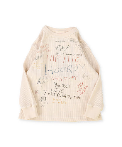 Waffle Scribble Long Sleeve Tee