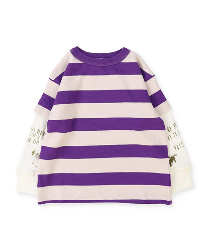 Wide Striped Layered Long Sleeve Tee
