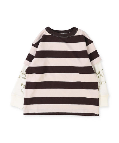 Wide Striped Layered Long Sleeve Tee