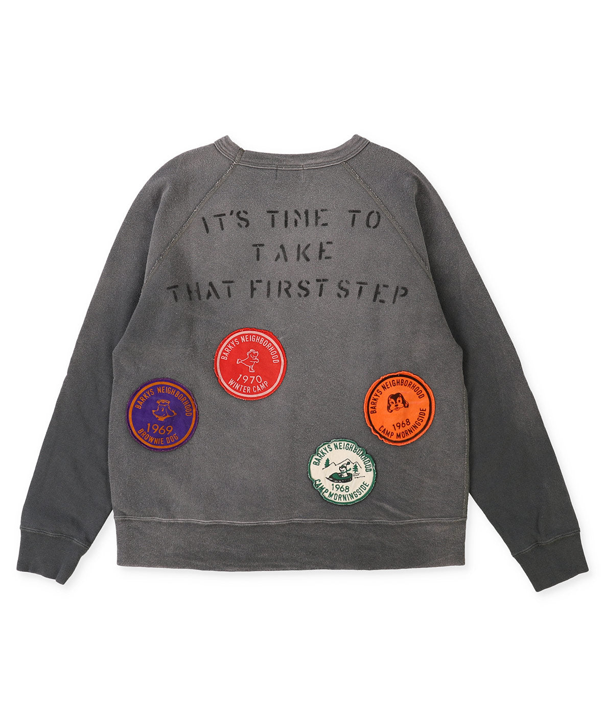 Vintage Fleece Patch Sweatshirt(LADIES)
