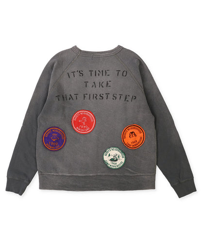 Vintage Fleece Patch Sweatshirt(LADIES)