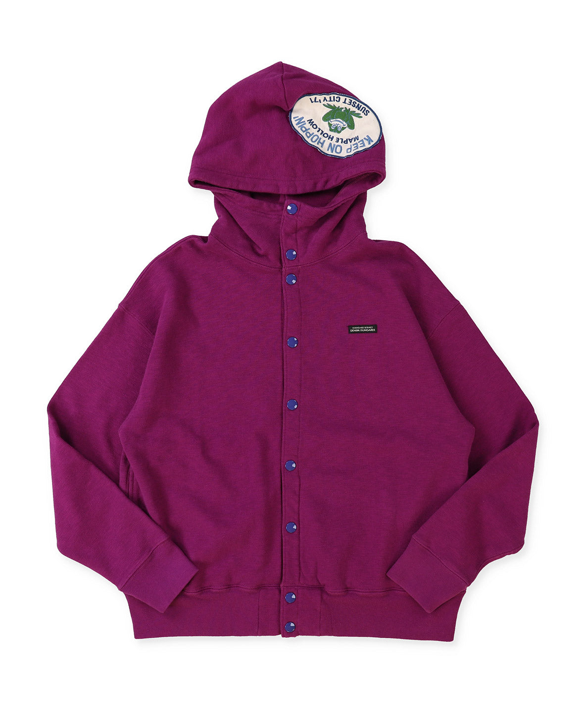 Patch Sweat Hoodie Jacket(LADIES)