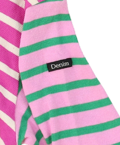 Striped Boat Neck Long Sleeve Tee