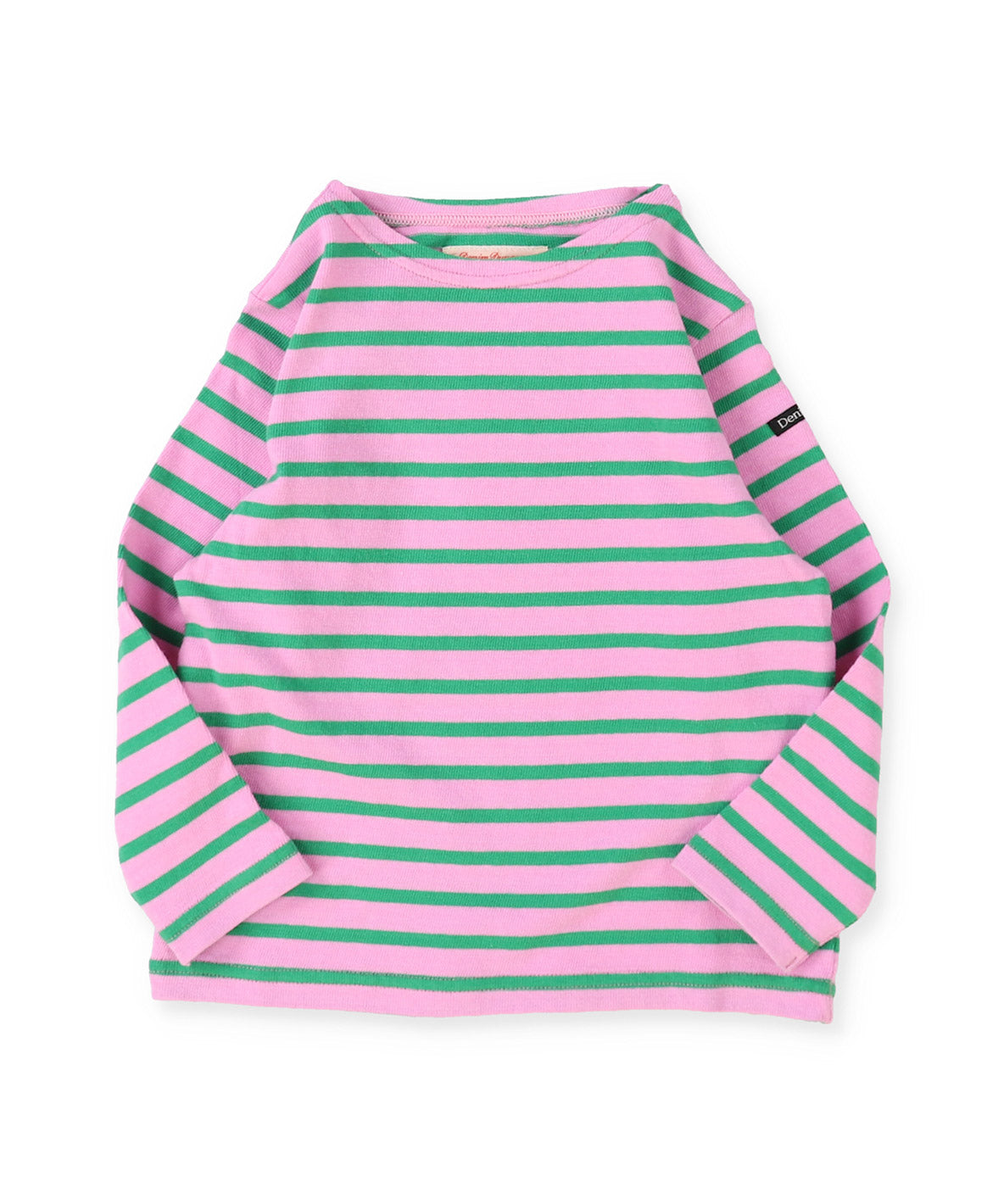 Striped Boat Neck Long Sleeve Tee