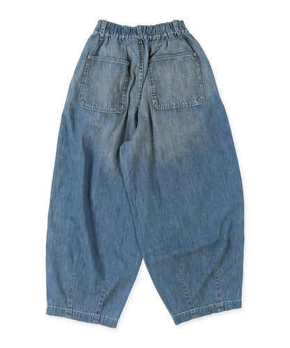 8oz Denim Scribble Balloon Pants(LADIES)