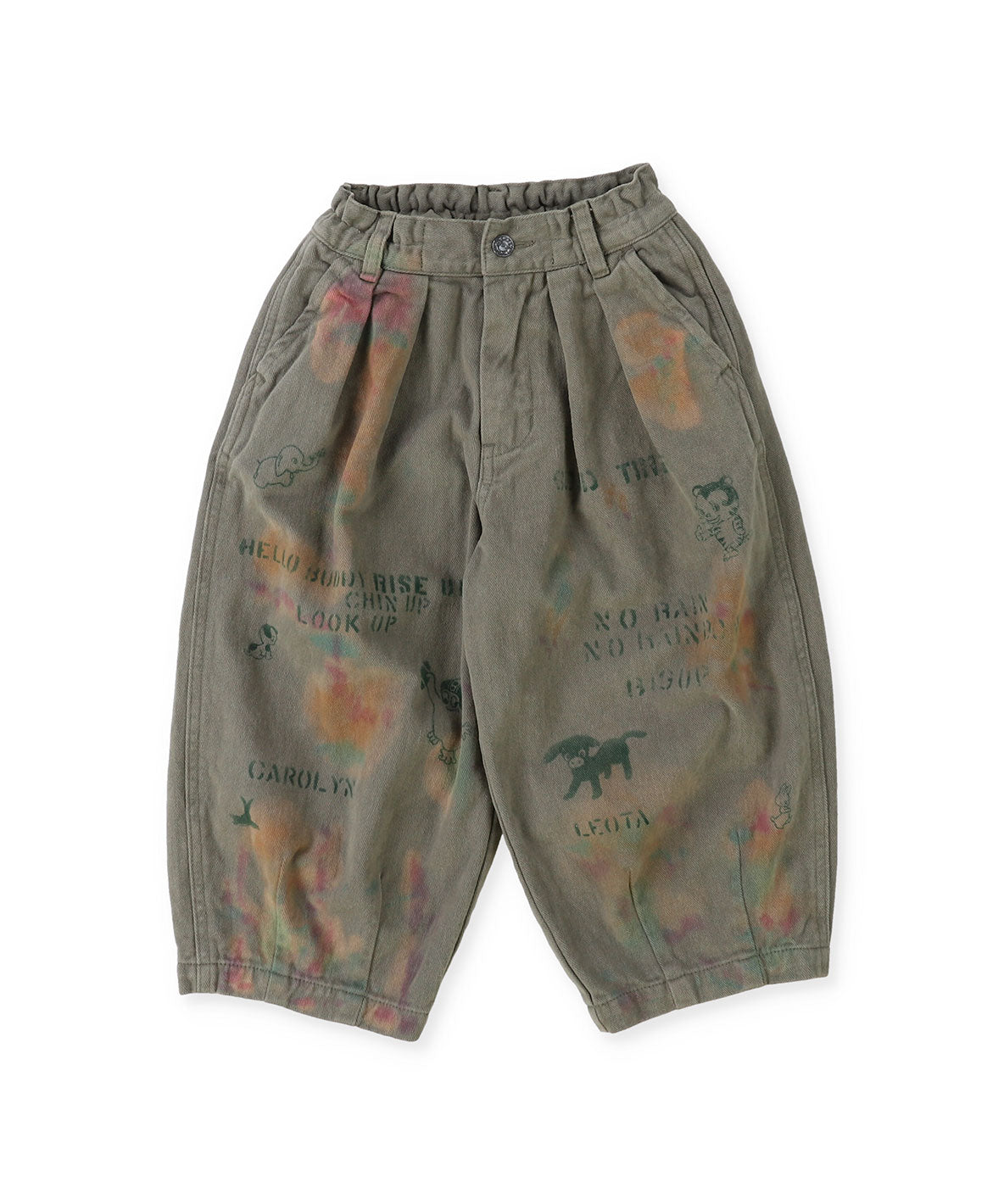 Wool-back Twill Colorful Balloon Pants(LADIES)