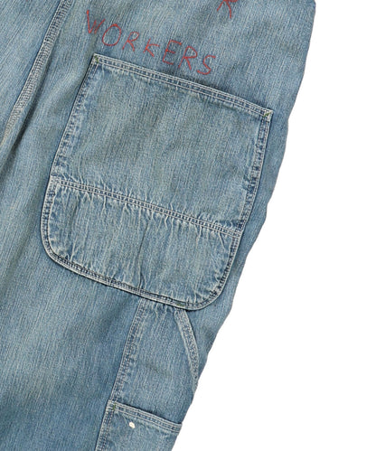 8oz Denim Remake Sarrouel Overalls(LADIES)