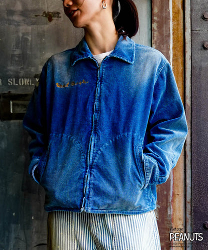 Indigo Corduroy SNOOPY Jacket(LADIES)