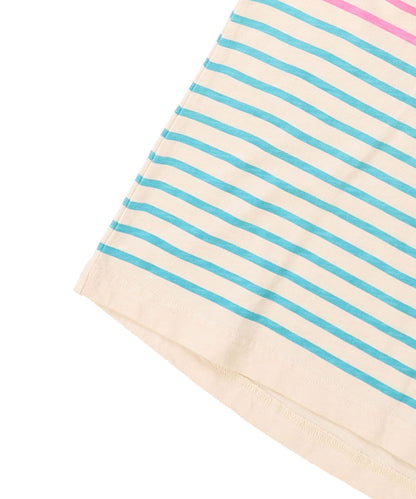 SNOOPY Striped Print Tee(LADIES)