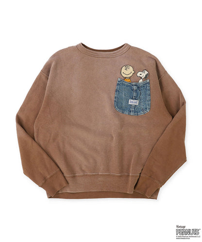 Vintage Fleece SNOOPY Pocket Sweatshirt(LADIES)