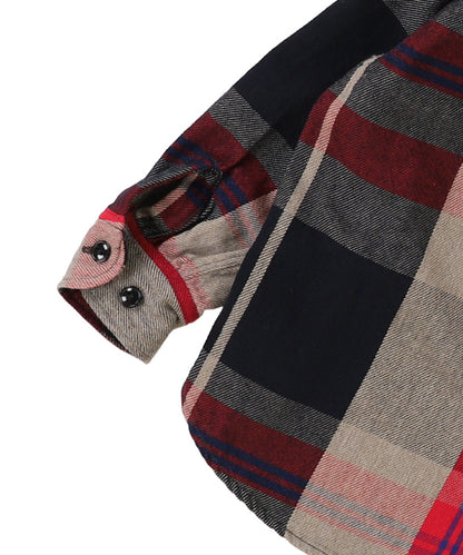 Uneven Plaid Shirt