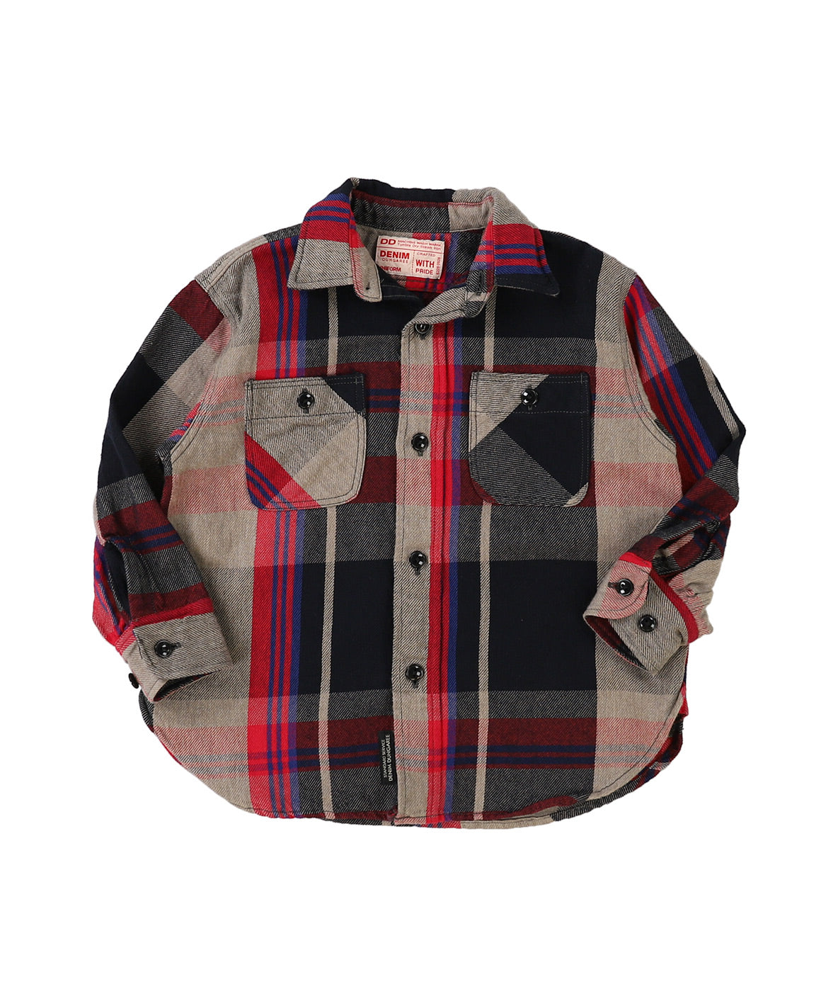 Uneven Plaid Shirt